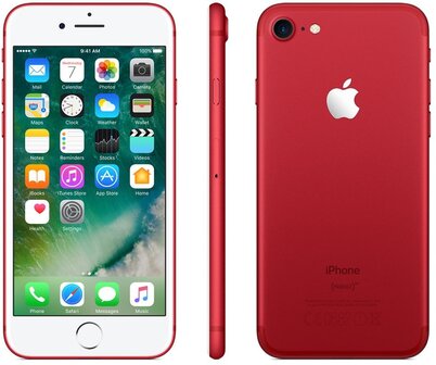 iPhone 7 128GB rood (4-core 2,4Ghz) (IOS 15+) 4,7&quot; (1334X750) simlockvrij + garantie