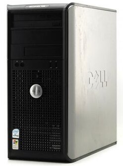 Windows XP Pro PC Dell OptiPlex 755 MT 2/4GB hdd/ssd (Parallel + seri&euml;le poort) + garantie