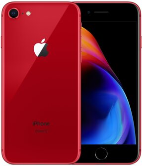 nieuwsbrief actie Apple iPhone 8 64GB rood (6-core 2,74Ghz) simlockvrij + garantie