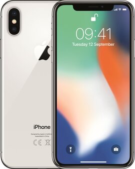 Apple iPhone X 256GB zilver simlockvrij (ios 14+) garantie