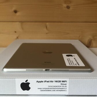 apple ipad air 16gb zilver