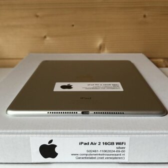 ipad air 2 16gb zilver