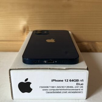 Apple IPhone 12 64GB blauw 6.1&quot; + garantie