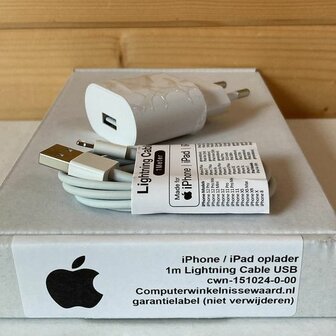 iPhone wil niet opladen, bestel deze nieuwe oplader + sim pin