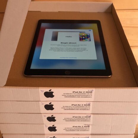 Apple iPad 9.7" Air 2 16/32/64/128GB (OS 15+) WiFi (4G) + garantie