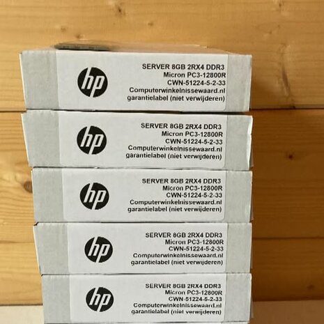 HP server geheugen 8GB DDR3 PC3 12800R DIMM (Micron)