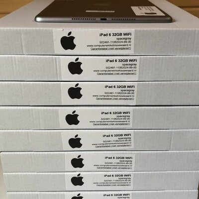 Voordeelbundel (2+prijs) Apple iPad 6 zwart 32GB 9.7" WiFi (4G) + garantie