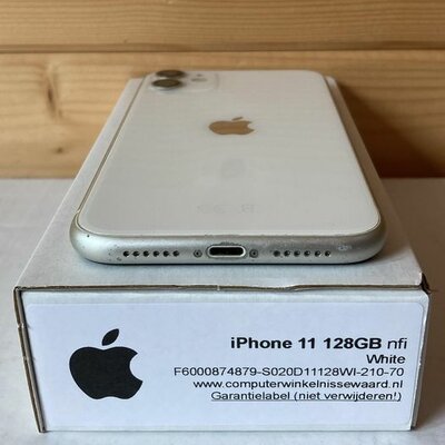 Apple iPhone 11 128GB wit 6.1" + garantie