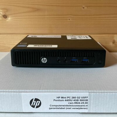 Windows 11 (Mini PC) HP EliteDesk 260G2 USFF Intel 2.1Ghz 4GB 500GB (wifi) + garantie