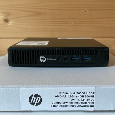 Windows 10 (Mini PC) HP EliteDesk 800G2 USDT G4400T 2.9Ghz 8GB 256GB (wifi) + garantie