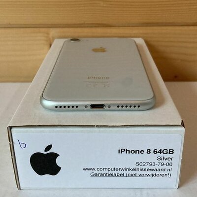 Magazijn opruiming iPhone 8 silver white 64GB simlockvrij + garantie