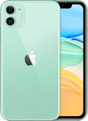 nieuwstaat Apple IPhone 11 64GB groen + 12 maanden garantie